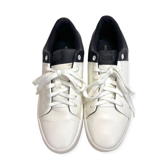 ALDO "Etilivia" Black and White Color Block Sneakers, Size 8 - Picture 7 of 9